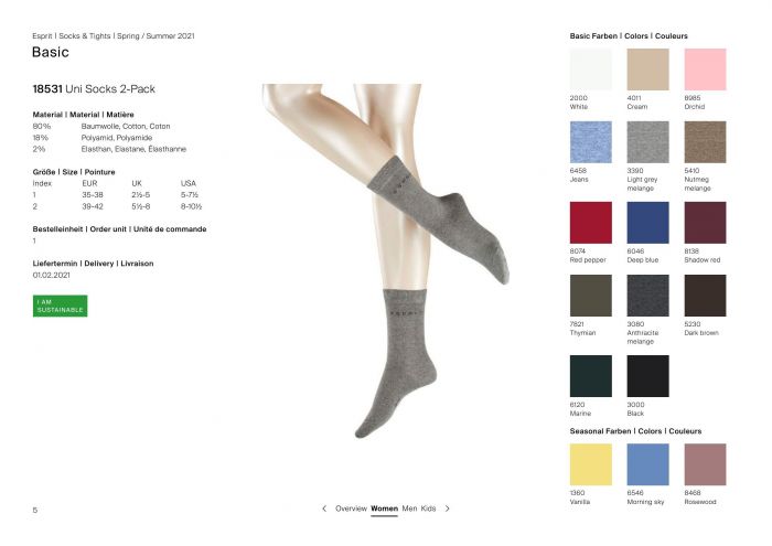Esprit Esprit-basic Catalogue Ss21-5  Basic Catalogue Ss21 | Pantyhose Library